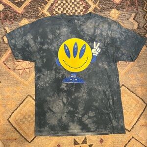 Smiley Face ALAB Front and Back Printed T-Shirt